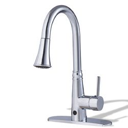 Pull-down Single Handle Dual Spray Chrome Kitchen Faucet