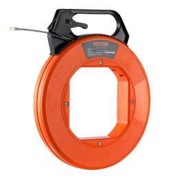 VEVOR Fish Tape, 125-foot, 3/16-inch, PET Wire Puller with Optimized Housing and Handle, Easy-to-Use Cable Puller Tool