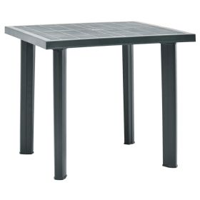 Patio Table Green 31.5"x29.5"x28.3" Plastic