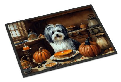 NEW Havanese Fall Kitchen Pumpkins Doormat Front Door Mat Indoor Outdoor Rugs for Entryway, Non Slip Washable Low Pile, 18H X 27W