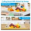 17.71x15.74IN Non-Slip Transparent Countertop Cutting Board Kitchen Countertop Protector For Dining Room Restaurant